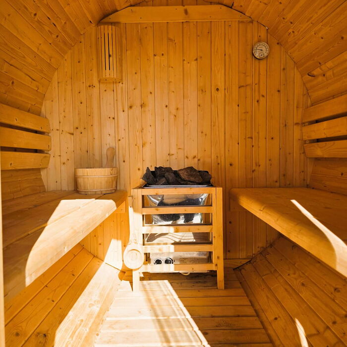Private Sauna im Alpenrehblick, Wellness-Landhaus am Vomperberg im Naturpark Karwendel