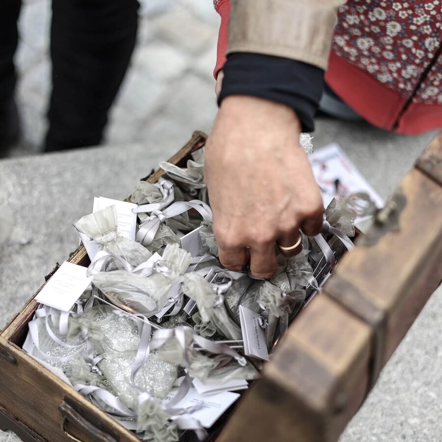 Schatzsuche durch Hall in Tirol.