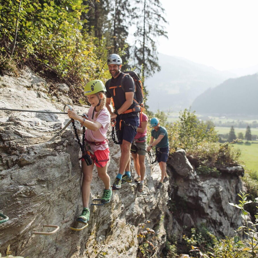Klettern bei Talbach in Zell am Ziller.