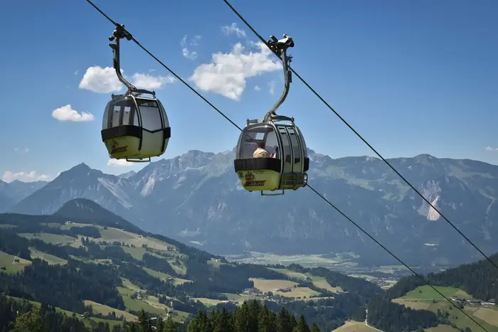 Up with the mountain lifts
