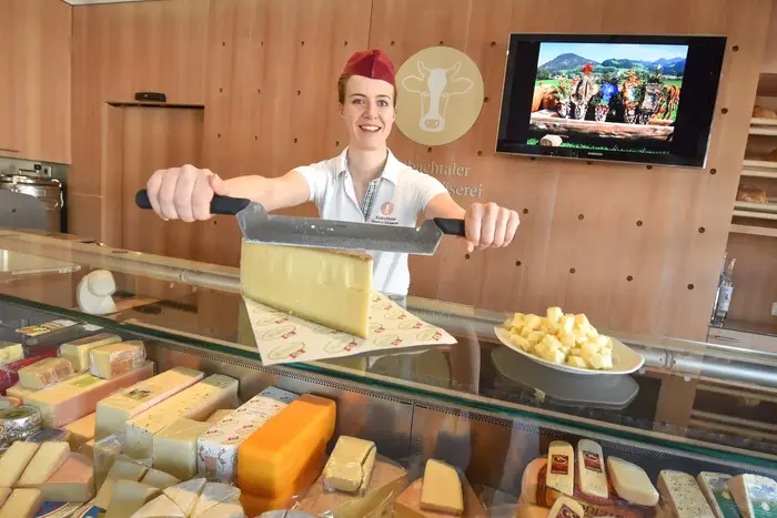 Alpbachtaler hay-milk cheese dairy in Reith