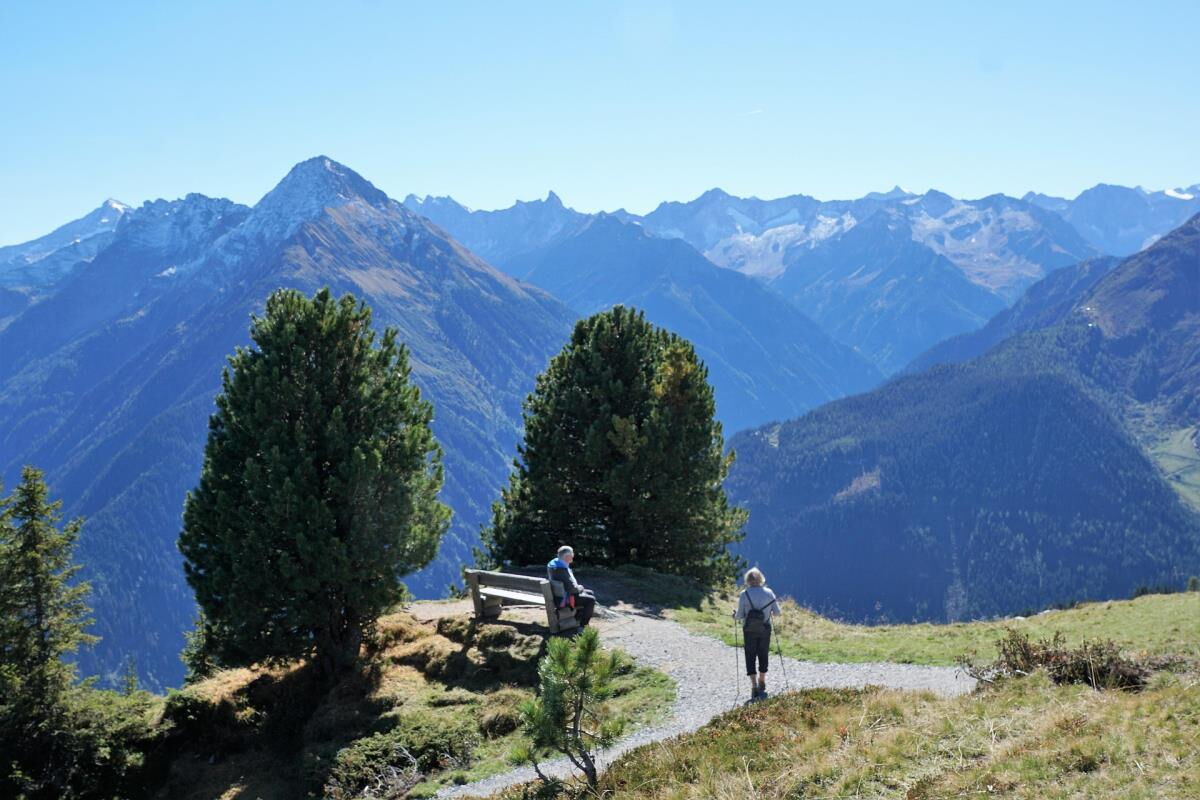 Hiking at the Spieljoch near the Breitbergalm, 4 km Spieljoch circular walk in the Zillertal
