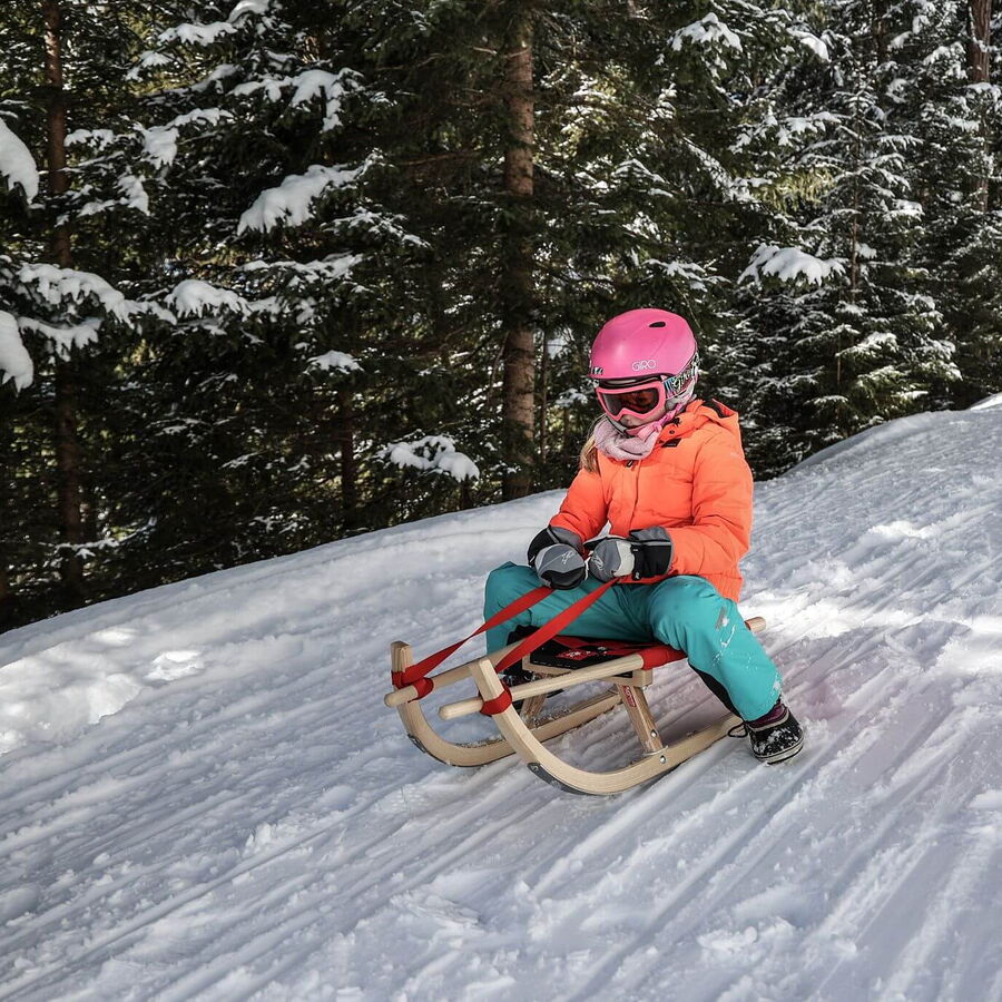 Die tolle Winterrodelbahn in den Tuxer Alpen.