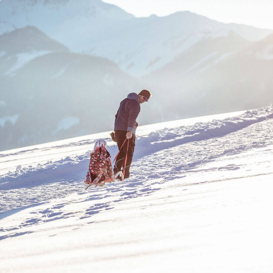 Das Rodelparadies für klein und groß in den Alpen.