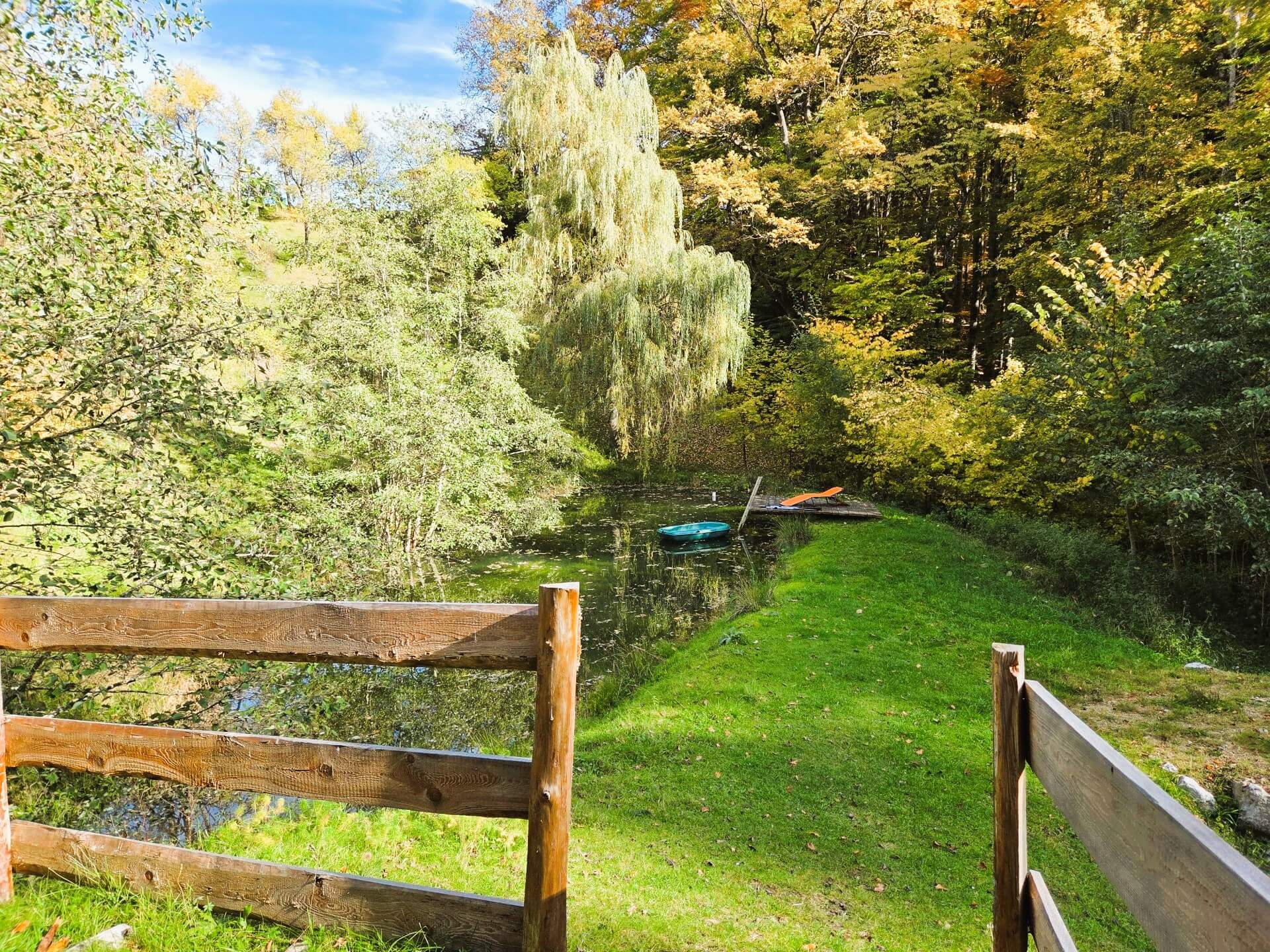 Mühlenhütte am Privatteich im Mostviertel