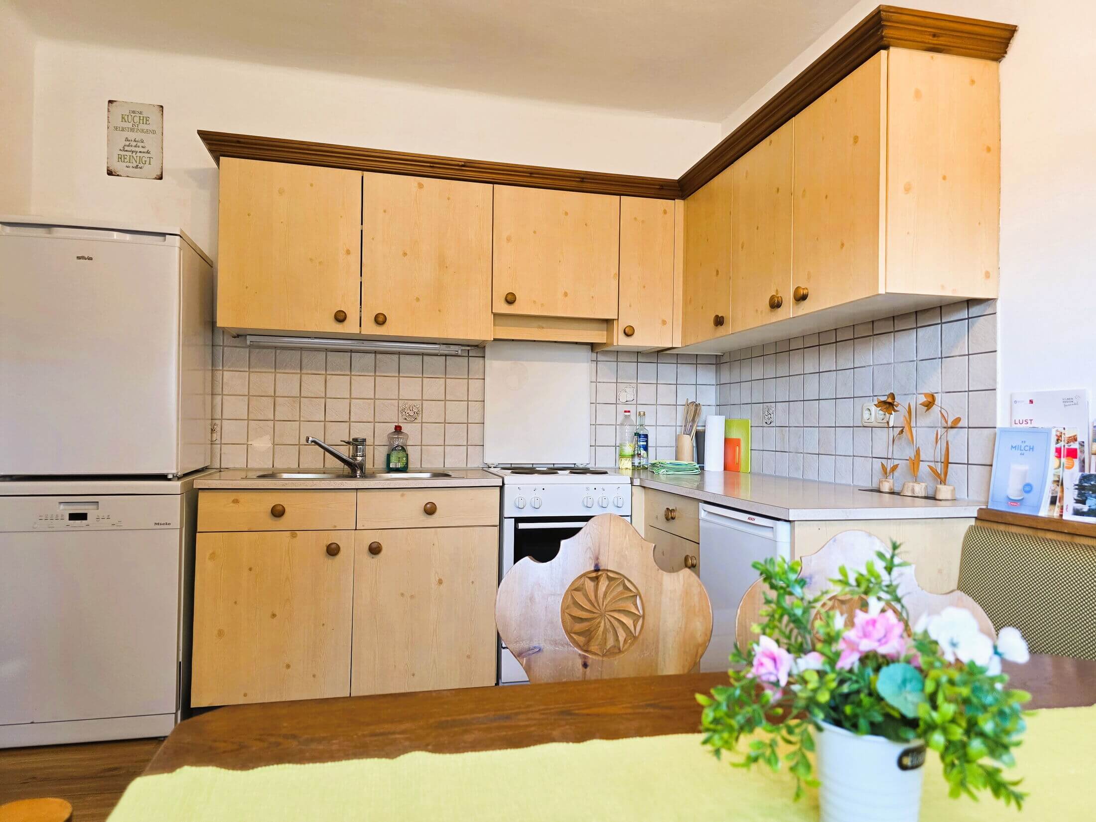 Alpenrehblick am Karwendelgebirge