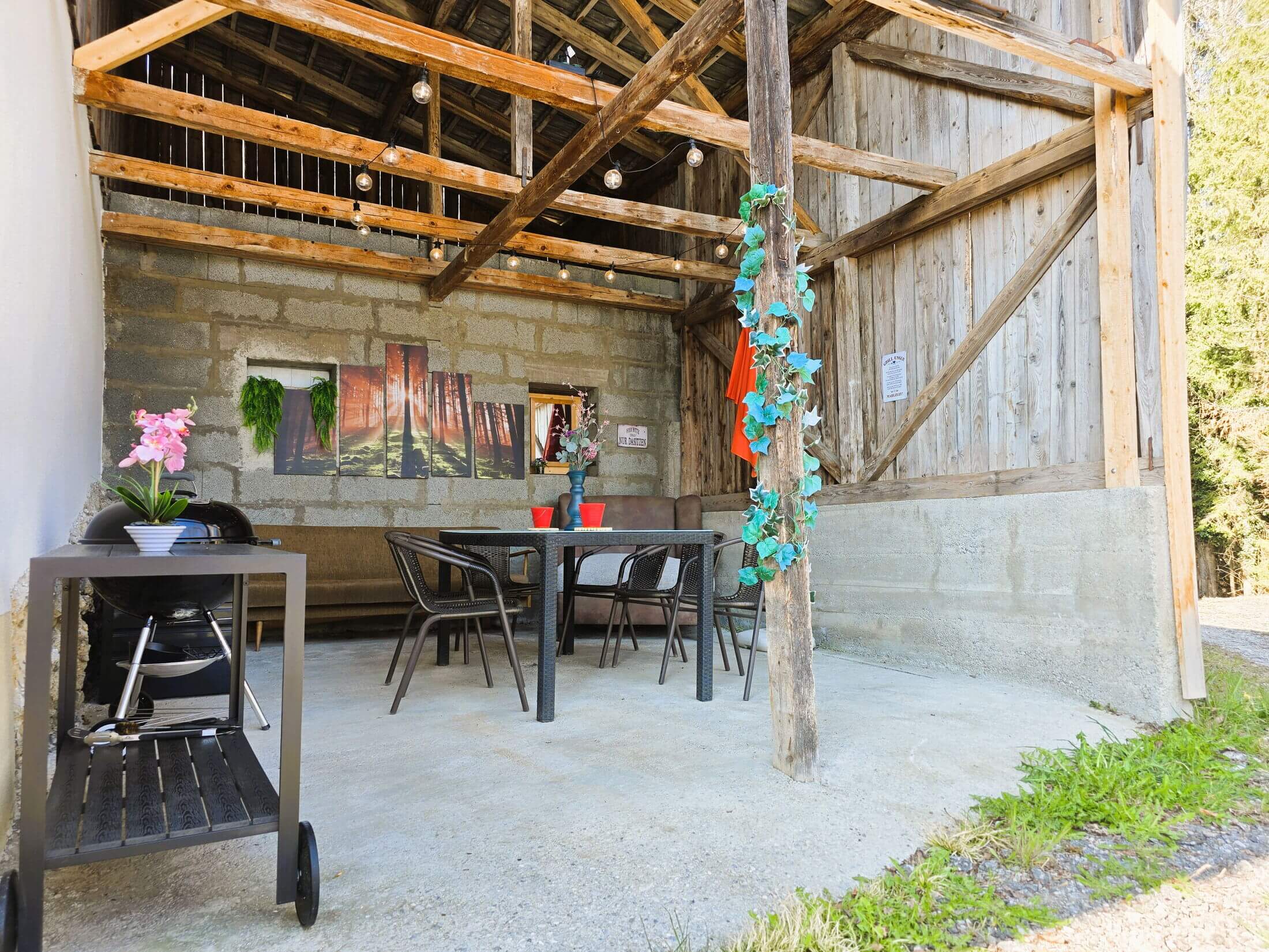 Alpenrehblick am Karwendelgebirge