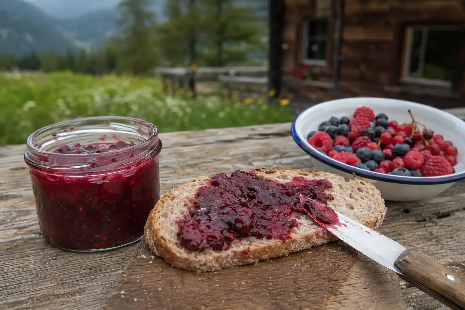 Beerenmarmelade – regional und frisch angerichtet
