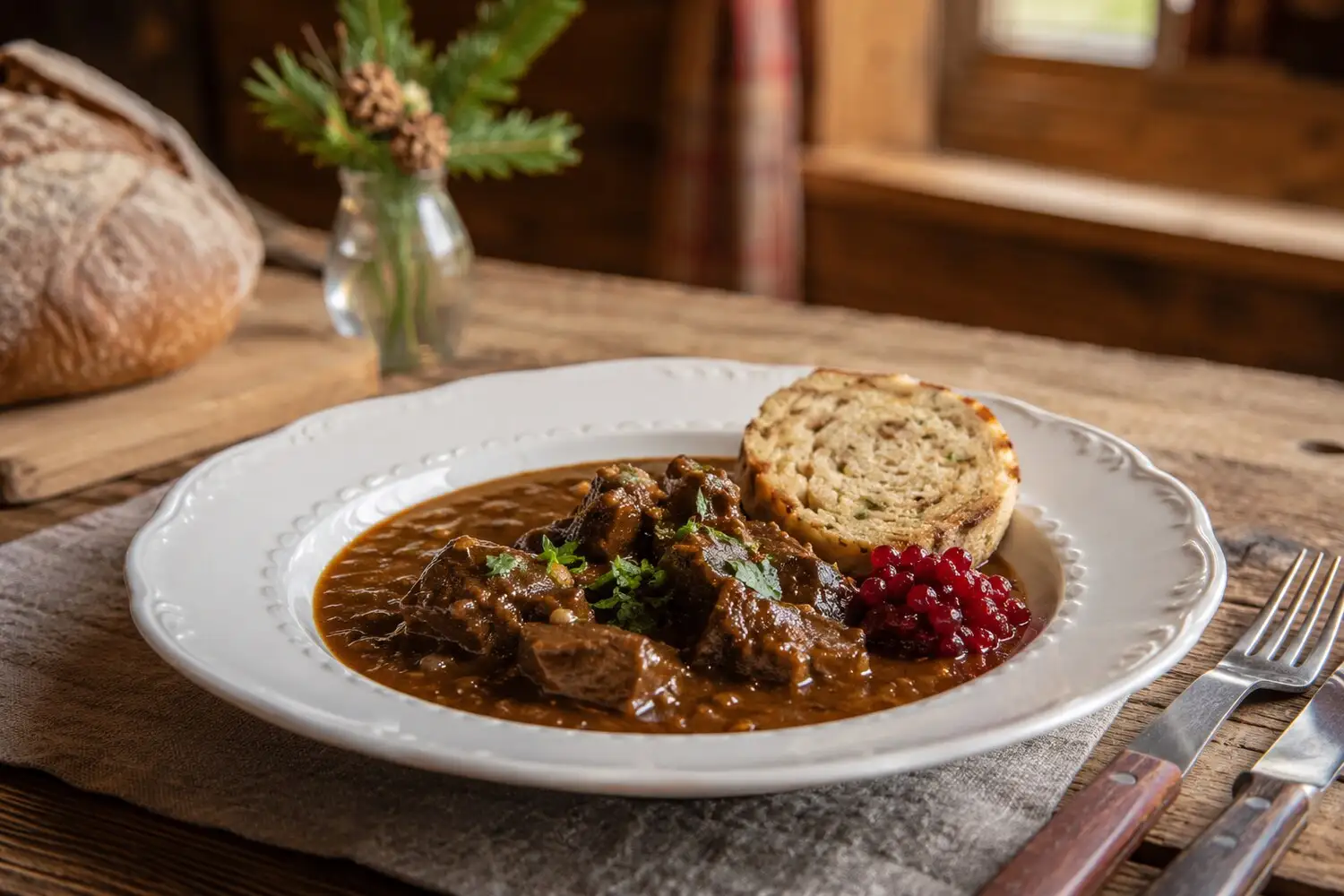 Hirschgulasch