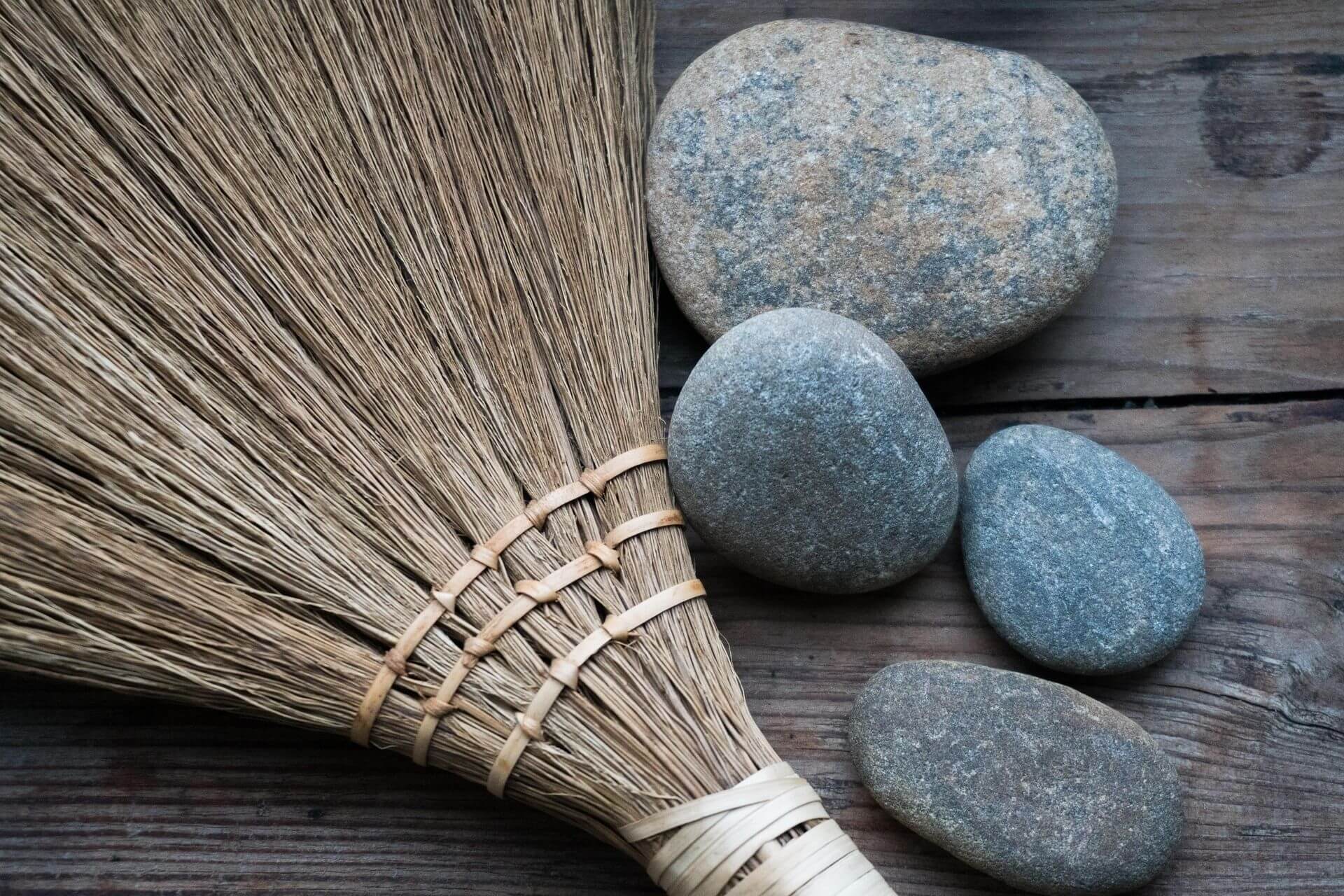 Swept, tidy hut